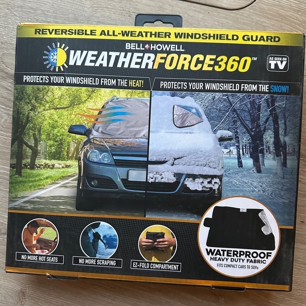 Bell Howell Windshield Guard WeatherForce360 Weather Waterproof Snow Rain Ice